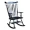 International Concepts Solid Wood Rocker, Antique Black R37-120 - alternate 3